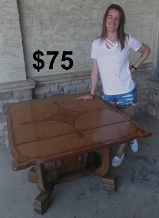 EARLY ENAMEL-TOP FARM / KITCHEN TABLE 1