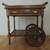 Serving Cart Oak Wood Colonial Style + Shelf + Drawer on Wheels 9 thumbnail