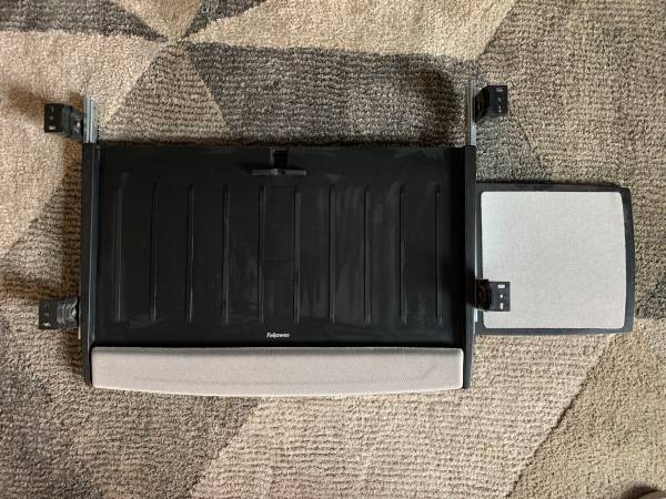 Fellowes Office Suites Deluxe Adjustable Keyboard Drawer, Black 1