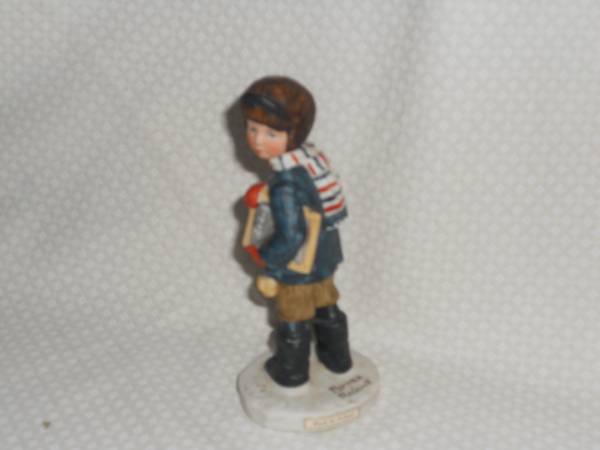 NORMAN ROCKWELL "BACK TO SCHOOL" FIGURINE 1