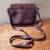 Authentic BRIGHTON brown woven LEATHER crossbody purse 5 thumbnail