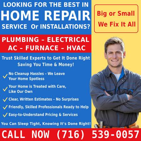 ✅✅PLUMBER - - - ELECTRICIAN - - - DONE THE RIGHT WAY - - - AC REPAIR 1
