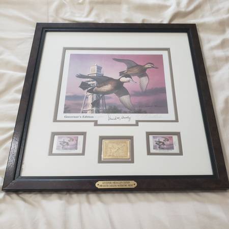 SC GOVERNORS MEDALLION LIMITED EDITION DUCK PRINT STAMPS LIGHTHOUSE SERIES 1998 1