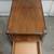 SOLID MAHOGANY END TABLE 1 DRAWER wheels 2 thumbnail