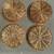 4 x Cute Little Rattan Plates Beige 9.5”x1” 2 thumbnail