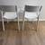 Modern dining Ikea chairs - two (2) - indoor outdoor - white - modern 3 thumbnail
