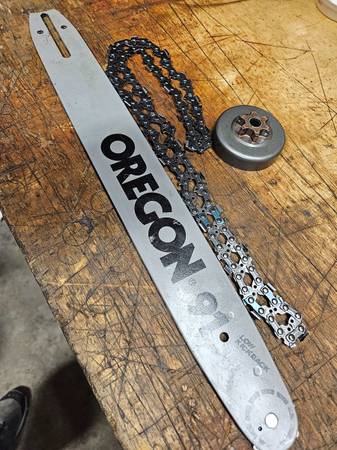 New Oregon 16" chainsaw bar, chain & sprocket fits small chainsaws 1