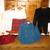 GIRLS SZ.12 PURPLE VELVET DRESS,  BOYS AND GIRLS CLOTHES, ETC. 6 thumbnail