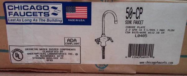 CHICAGO FAUCETS ADA COMPLIANT SINK FAUCET 1