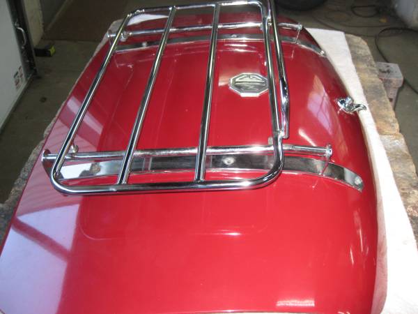 MGB Chrome luggage rack & Trunk lid Complete 1