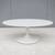 Mid-Century Eero Saarinen Style 42" Oval White Tulip Coffee Table 1 thumbnail