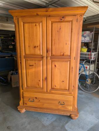 Solid wood armoire 1