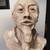 Vintage Rock Sculpture Asian Older Man Sage 7 thumbnail