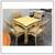 Mid 20th Century Palm Beach Style Table + Four Chairs, Set 2 thumbnail