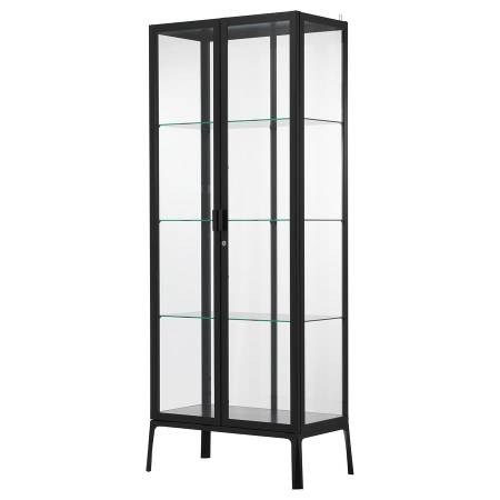 IKEA Milsbo Glass Display Cabinet in Antracite 1