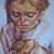 HYACINTHE KULLER BARON GIRL TORTOISE OIL PAINTING FRAMED LISTED 2 thumbnail