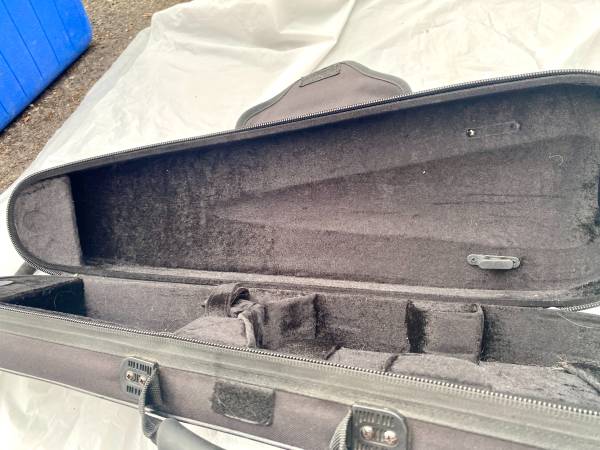 🎻 Kaces 1/4 Size Violin Case – Lightweight, Padded, Black/Gray 1