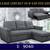 3-piece sectional sofas, sofa bed, modern l shaped sofas, sofas, mvqc 9 thumbnail