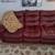 Red Leather couch 2 thumbnail