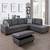 Comfy sofa with storage ottoman 1 thumbnail