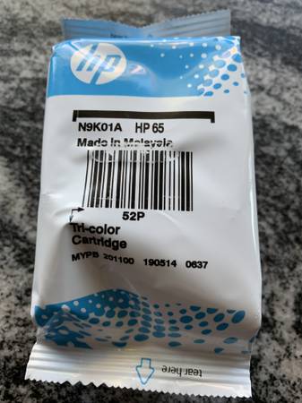 HP 65 N9K01A Tricolor Printer Ink Cartridge 1