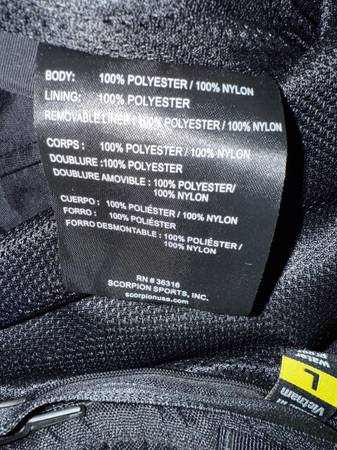Pantalones impermeables de tela con cremallera completa Scorpion, talla grande para hombre - $50 (Seattle)63471363325059124