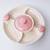 Divided Appetizer Serving Tray on lazy Susan base 4 thumbnail