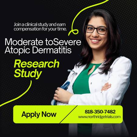 Join a Clinical Study for Moderate to Severe Atopic Dermatitis 1