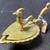 Brass Peacock Indian Kumkum Tikka Pot Dish 1 thumbnail