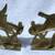 Vintage Firemen's 'First Responders' Fire Department Brass Bookends 3 thumbnail