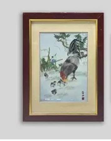 Chinese Porcelain Framed Art Panel 1