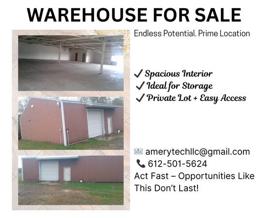 Warehouse in Amery for sale 1
