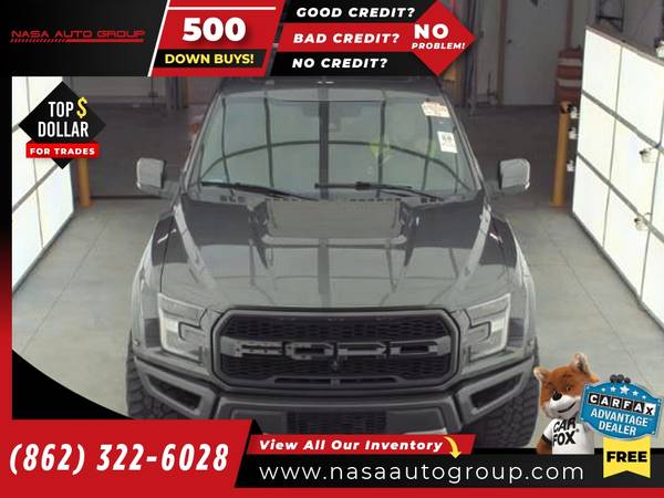 2018 Ford F150 F 150 F-150 RaptorSuperCrew 55 Box - $39,900 (The price in this ad is the downpayment)63470770878337121