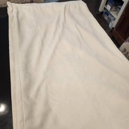Single "Target Threshold Room Darkening" Curtain, Soft Fabric.  Neutral Beige. 8 1