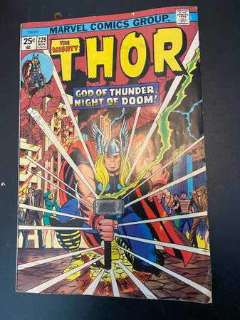 The Mighty Thor #229 Marvel Comics November 1974 God of Thunder Night 1