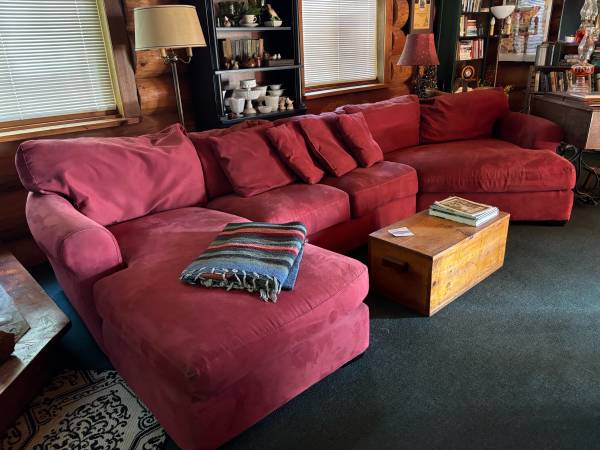 Red sectional 1