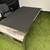 Modern Chrome Executive Desk with Black Inlay 2 thumbnail