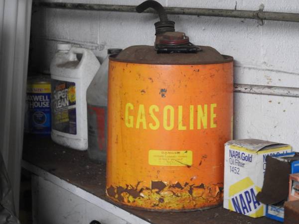 Antique Metal Gas Can 1