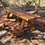 PICNIC TABLE UNATTACHED BENCHES 16 thumbnail