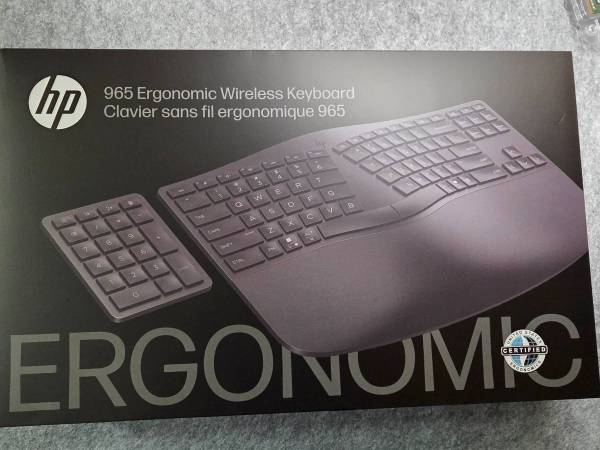 HP Ergonomic Wireless Keyboard - New 1