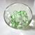 Art glass round paperweight with green accents 3” 5 thumbnail