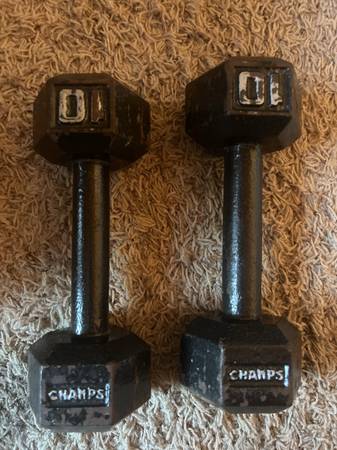 10 lb dumbbells 1