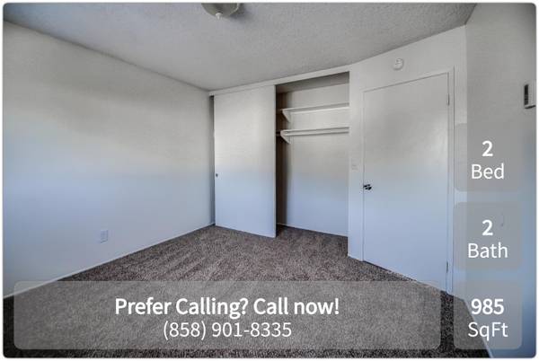 $2,755 / 2br - 985ft2 - You have to see us to believe us! Beautiful 2 bed, 2 bath, 985 SqFt (San Diego - Clairemont Mesa)64037041898243120