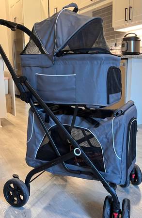 Curated visual reference: Fresh Look at Double Dog Stroller Foldable 3 In 1 Cat Strollers With