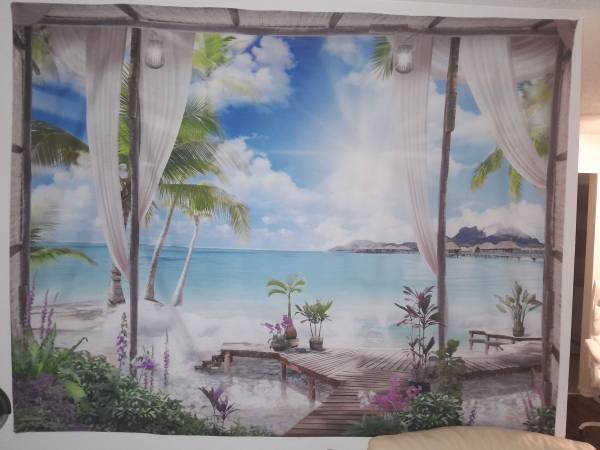 Extra large wall art decor mural, curtain, window treatment 1