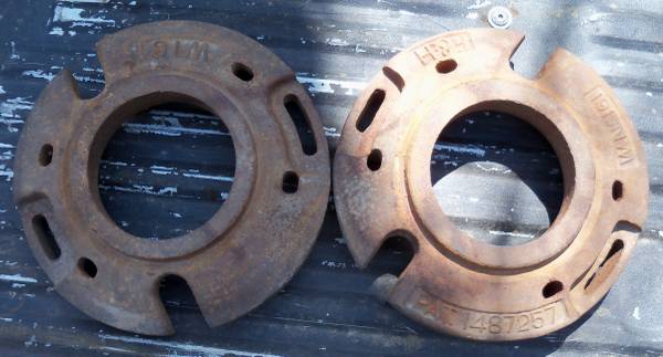 Allis Chalmers WC AC Tractor F&H WN 161 Wheel Weights 125 LB EACH 1