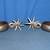 Mexican Charro Antique Vintage Silver Inlaid Spurs 4 thumbnail