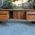 Vintage Custom Made Solid Teak Credenza 4 thumbnail