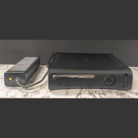 Retro Black Microsoft Xbox 360 Elite Console System Bundle with External Power B 1
