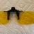Yellow clip on sunglasses 2 thumbnail